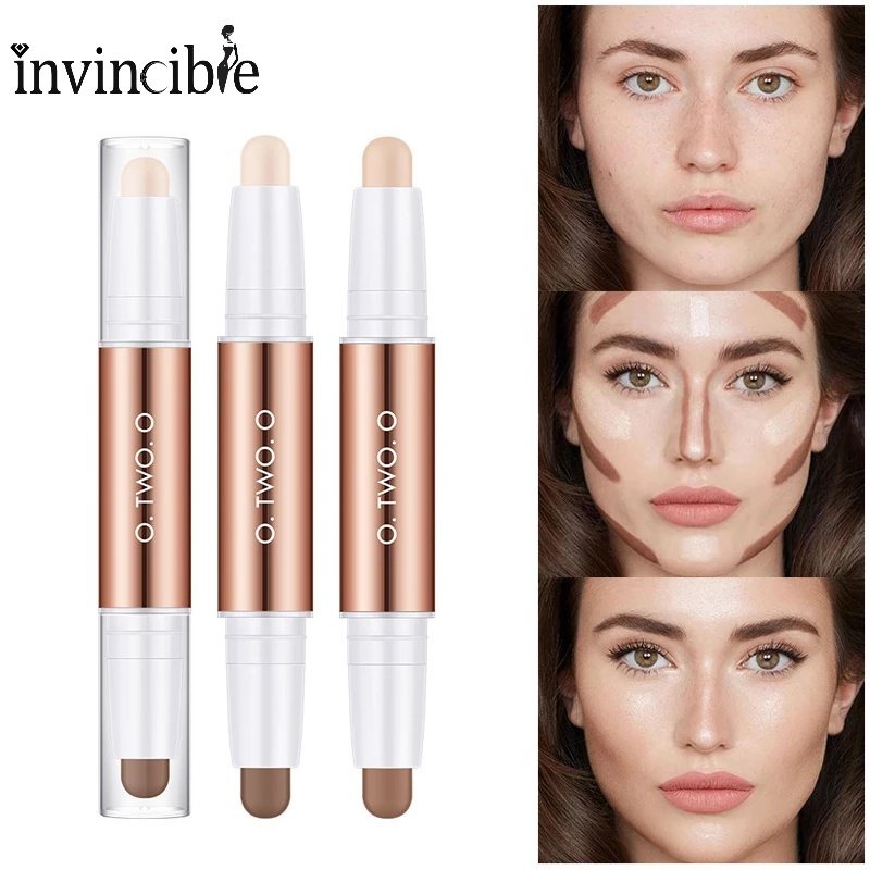 Kem Che Khuyết Điểm Dạng Thỏi Hai Đầu 4 Màu Tùy Chọn Chống Thấm Nước Làm Sáng Da