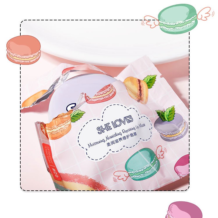 Mặt nạ ngủ môi ngày đêm She Loves Moistening Nourishing Repairing Lip Mask 8g