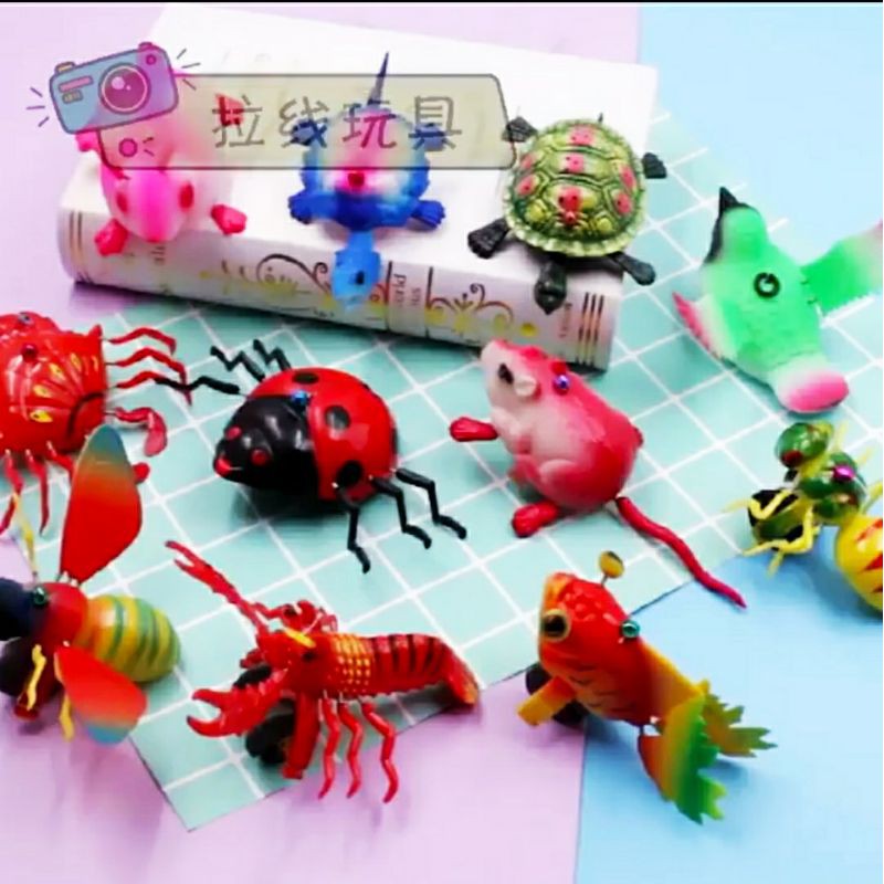 Đồ chơi thú 3D còn vật có dây kéo đáng yêu cho bé