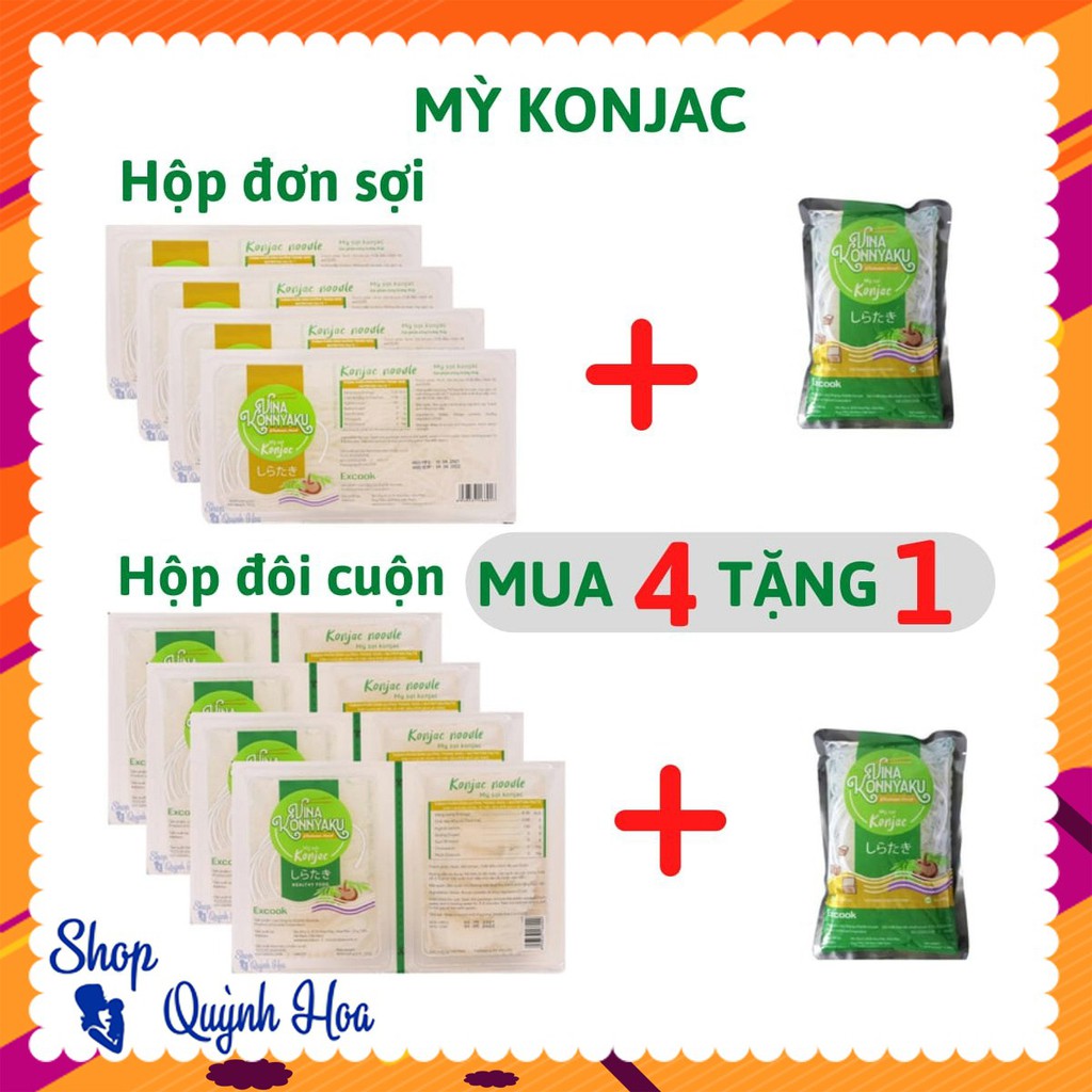 Mỳ Konjac / Bún nưa mì nưa Konjac 120g - 150g - 160g phù hợp cho người ăn kiêng Keto - Eat Clean