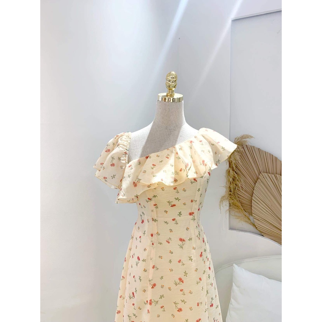 TIELA Đầm Váy hoa cổ vạt chéo - Mirabel Dress