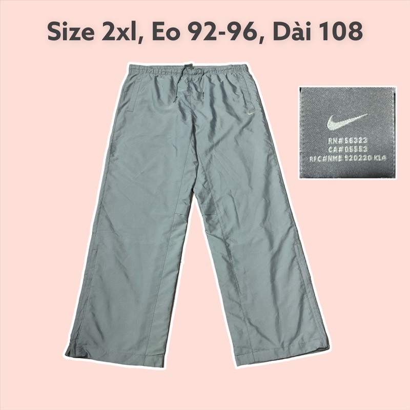 Quần thể thao gió, nỉ unisex 2hand hàng hiệu có big size