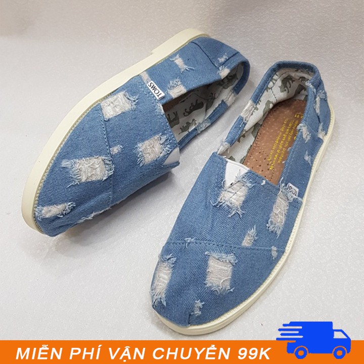 [ Sale sốc hàng mới về] Giày nam Toms bò rách cực chất BR