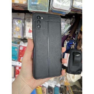 Ốp Samsung A22 4G ,A03S dẻo đen vân da