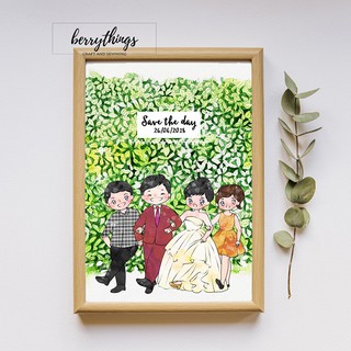 Tranh chibi theo yêu cầu