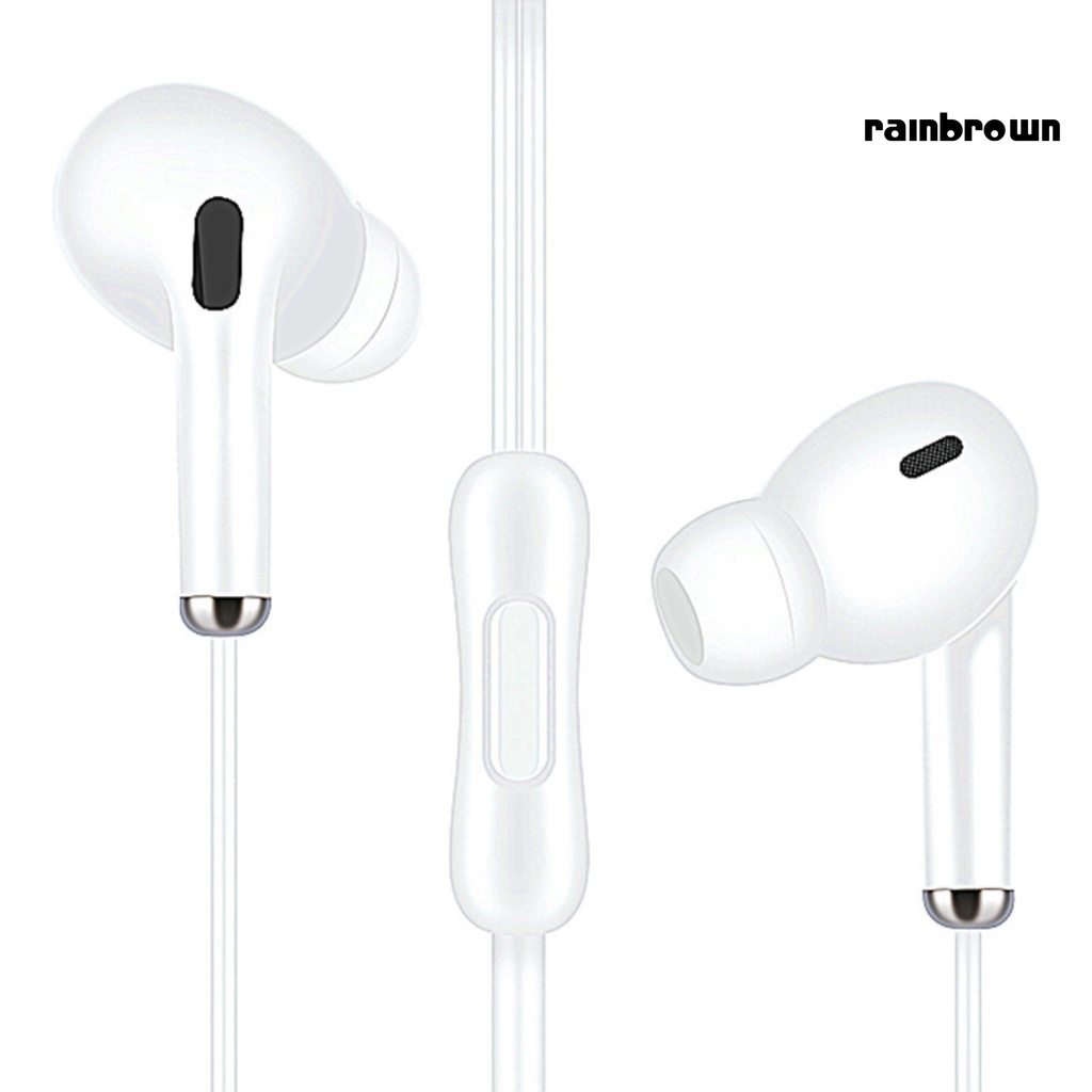 /REJ/ Universal Wired Dynamic Semi-in-ear Headset Earphone Heavy Bass Stereo Headphone