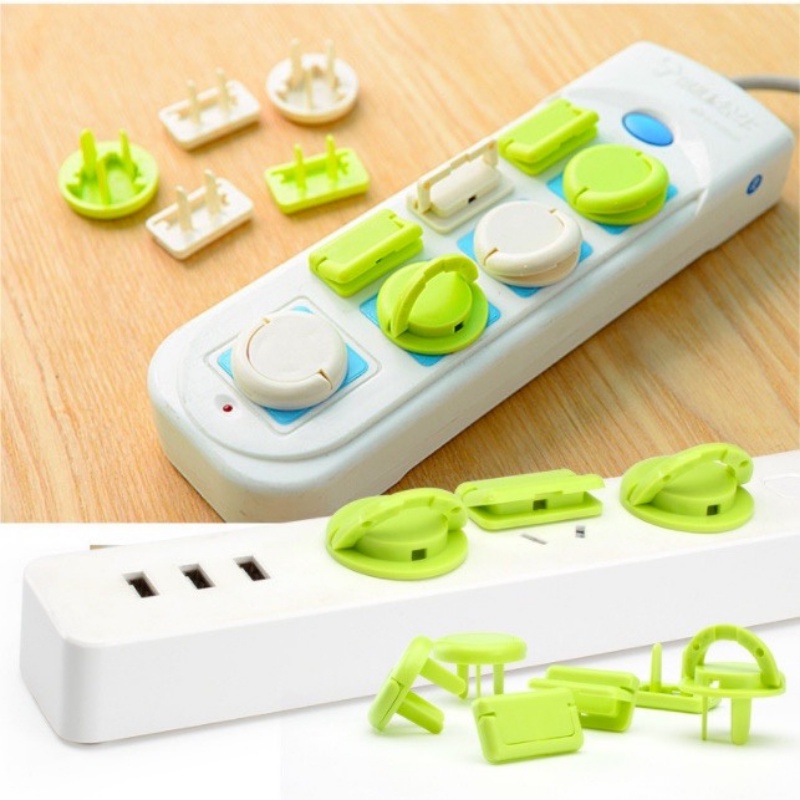 Bịt Ổ Điện 2 Chân 3 Chân Chất Liệu Nhựa ABS Chịu Nhiệt Độ Cao Chống Giật, Nhỏ Gọn Chắc Chắn Bảo Vệ An Toàn Cho Bé