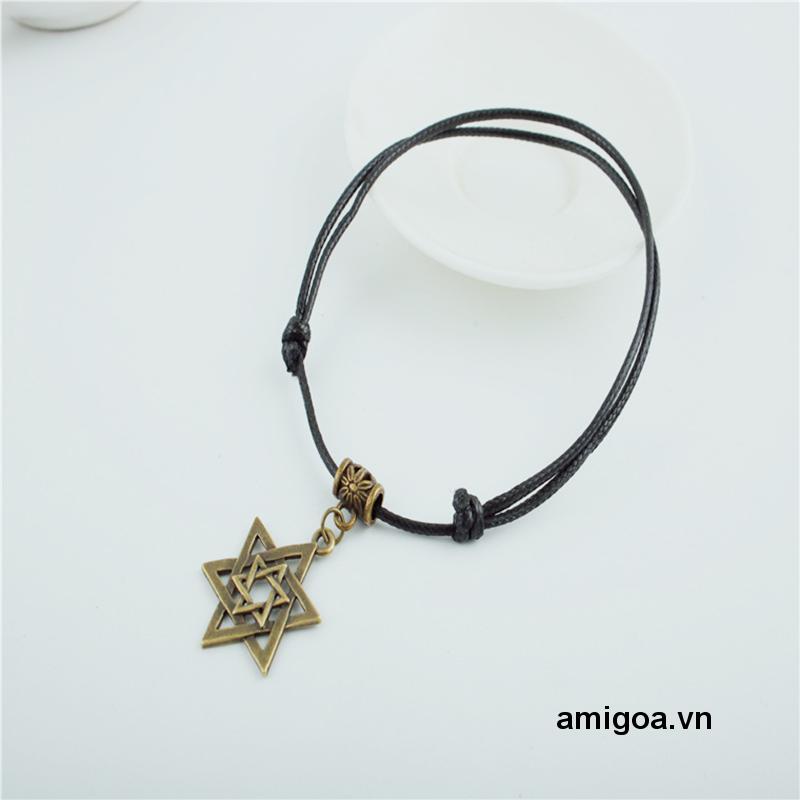 ✨✨Lắc Chân Dây Bện Màu Đen Thời Trang Cá Tính Cho Nam Và Nữ