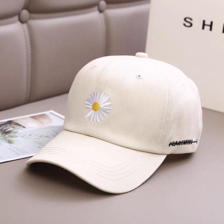 Nón Kết Mũ Lưỡi Trai Thời Trang Nam Nữ Hot Trend hoa cúc thần tượng