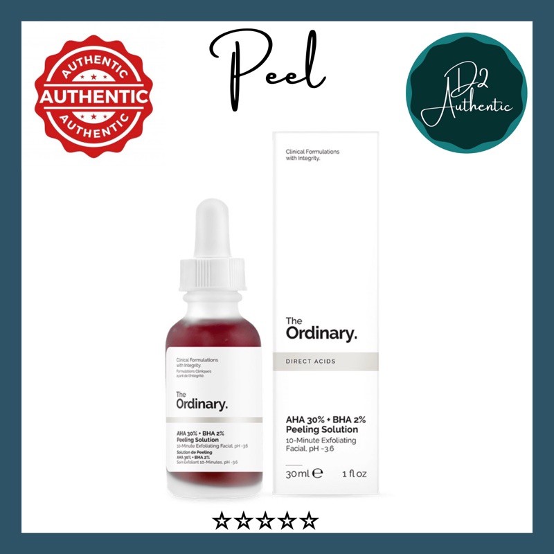 [Chuẩn Auth-có bill] Tẩy Da Chết The Ordinary AHA 30% + BHA 2% Peeling Solution