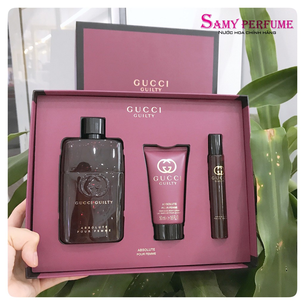 Set nước hoa 3 món Gucci Guilty Absolute Pour Femme EDP | Thế Giới Skin Care