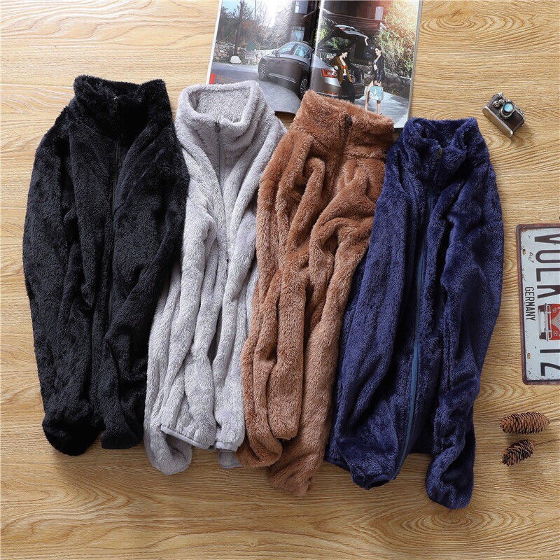 Áo Khoác Lông Cừu Unisex Thời Trang Thu Đông Quảng Châu