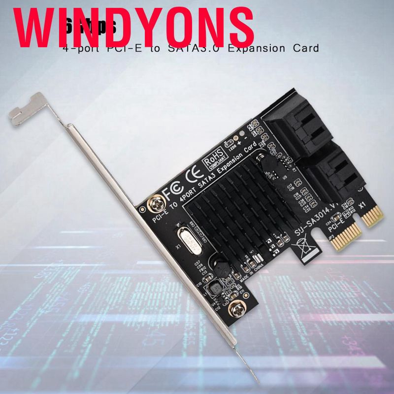 Thẻ Chuyển Đổi Mở Rộng Pci Express Pcie Sang 6g Sata3.0 Sata Iii 4 Cổng Pci-E