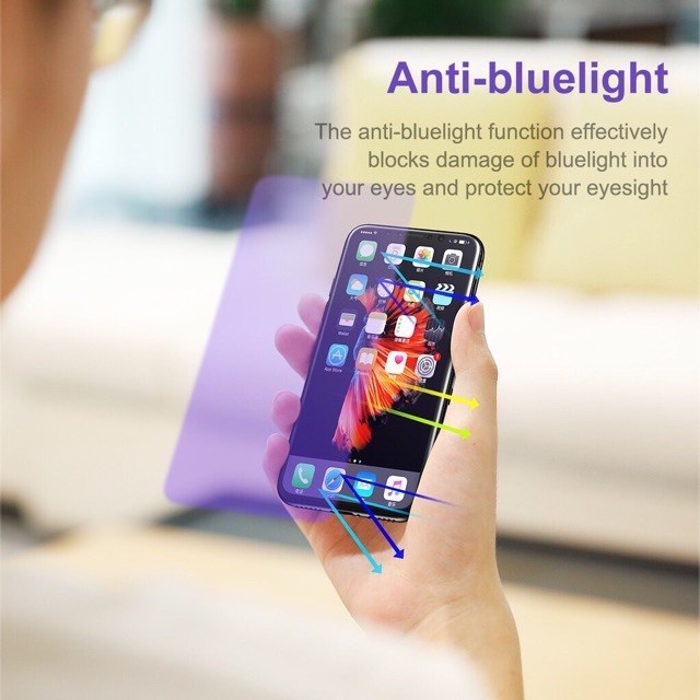 Kính cường lực nhám chống ánh sáng xanh và dấu vân tay cho iPhone 14 13 12 11 Pro Max Plus Mini X Xs Max XR 8 7 5 6 6s Plus 5 5s SE