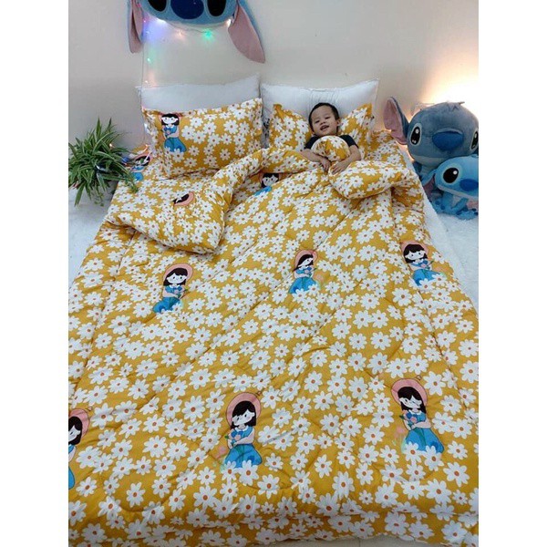 Chăn phao trần bông dày loại 1 bông hơi siêu nhẹ 1m8-2m cao cấp được chọn màu