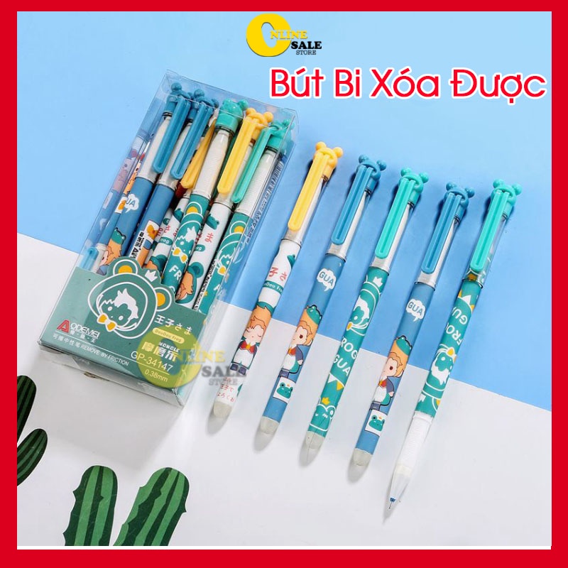 Bút bi Gel mực Xanh Xóa được Cute dễ thương- Bút mực, viết bi tẩy được_QskinShop