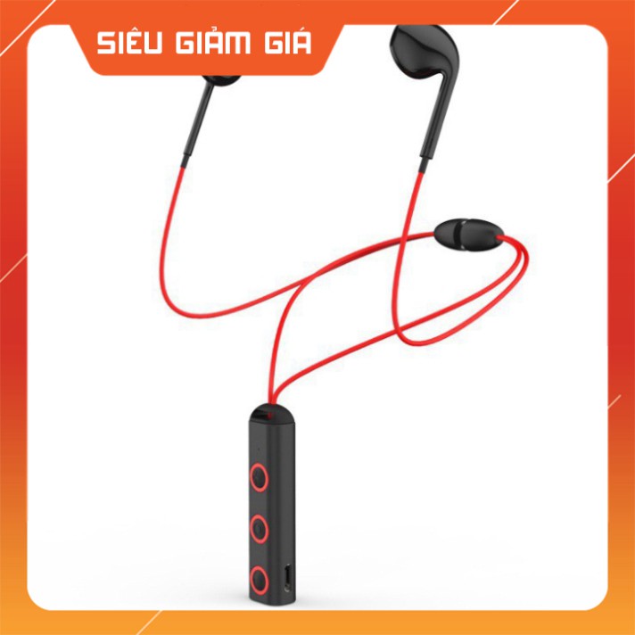 Tai nghe Headphone nhét tai Vòng Cổ rãnh tay Bluetooth có hút nam châm thời trang, chống ồn