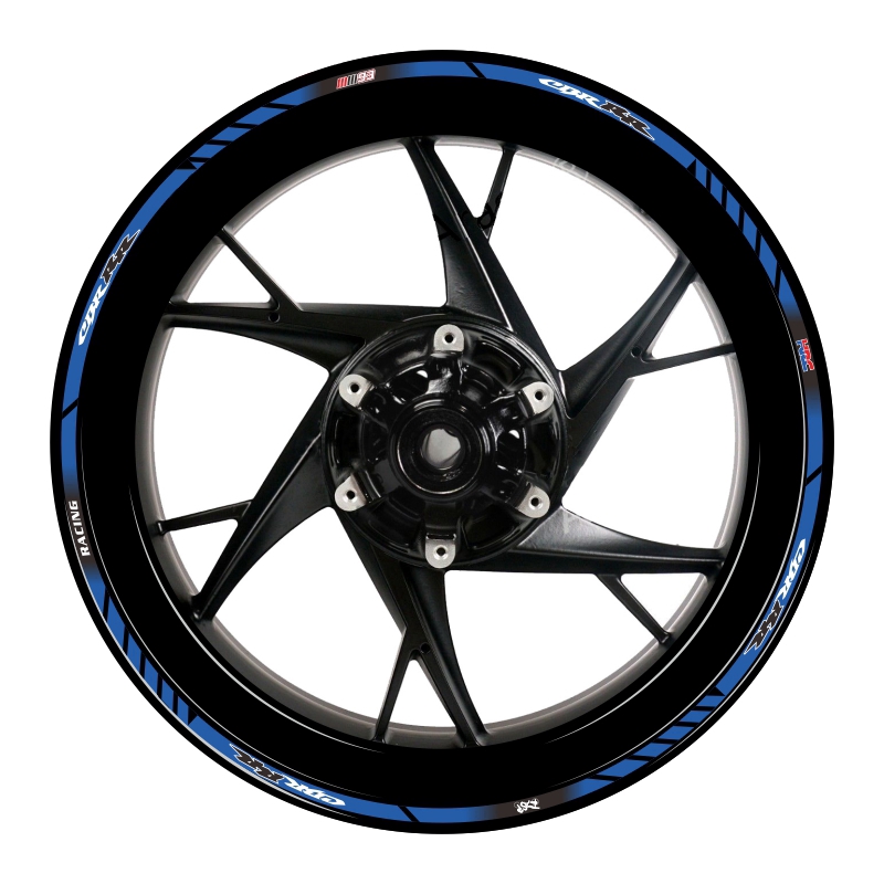 16 Miếng dán phản quang 17/18 inch cho xe máy #93 MARQUEZ HRC MOTOGB (1 set cho 2 bánh)