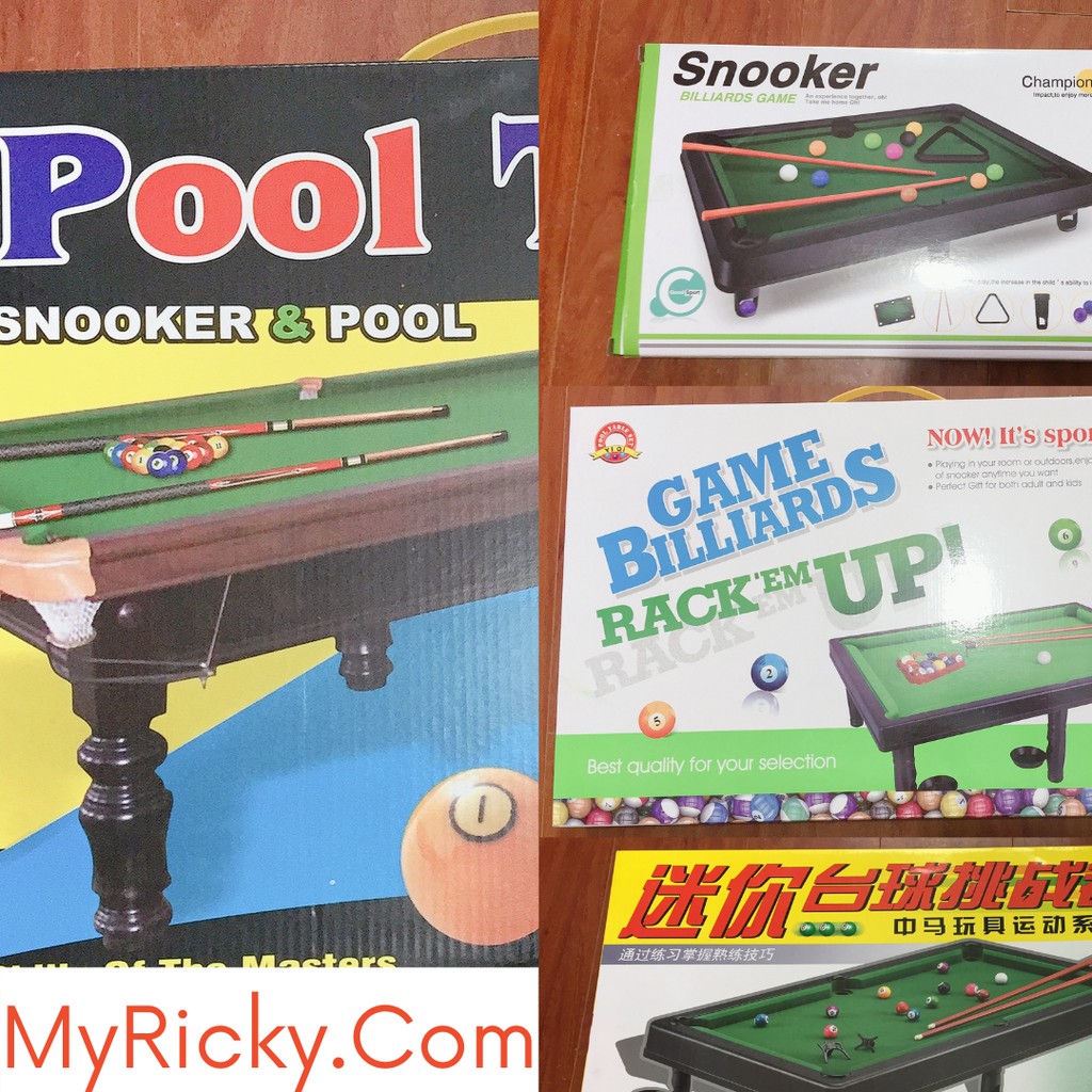 🎱 Bộ Sưu Tập Bida (Pool Table, Billiard) Kích Thước Mini Cho Bé Làm Quen 2