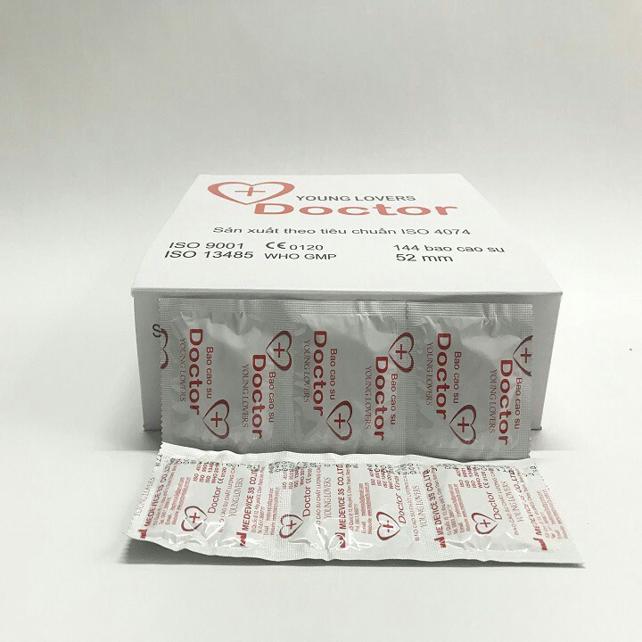 Hộp Bao cao su Young Lovers Doctor 144c cho nhà nghỉ, khách sạn, gia đình...