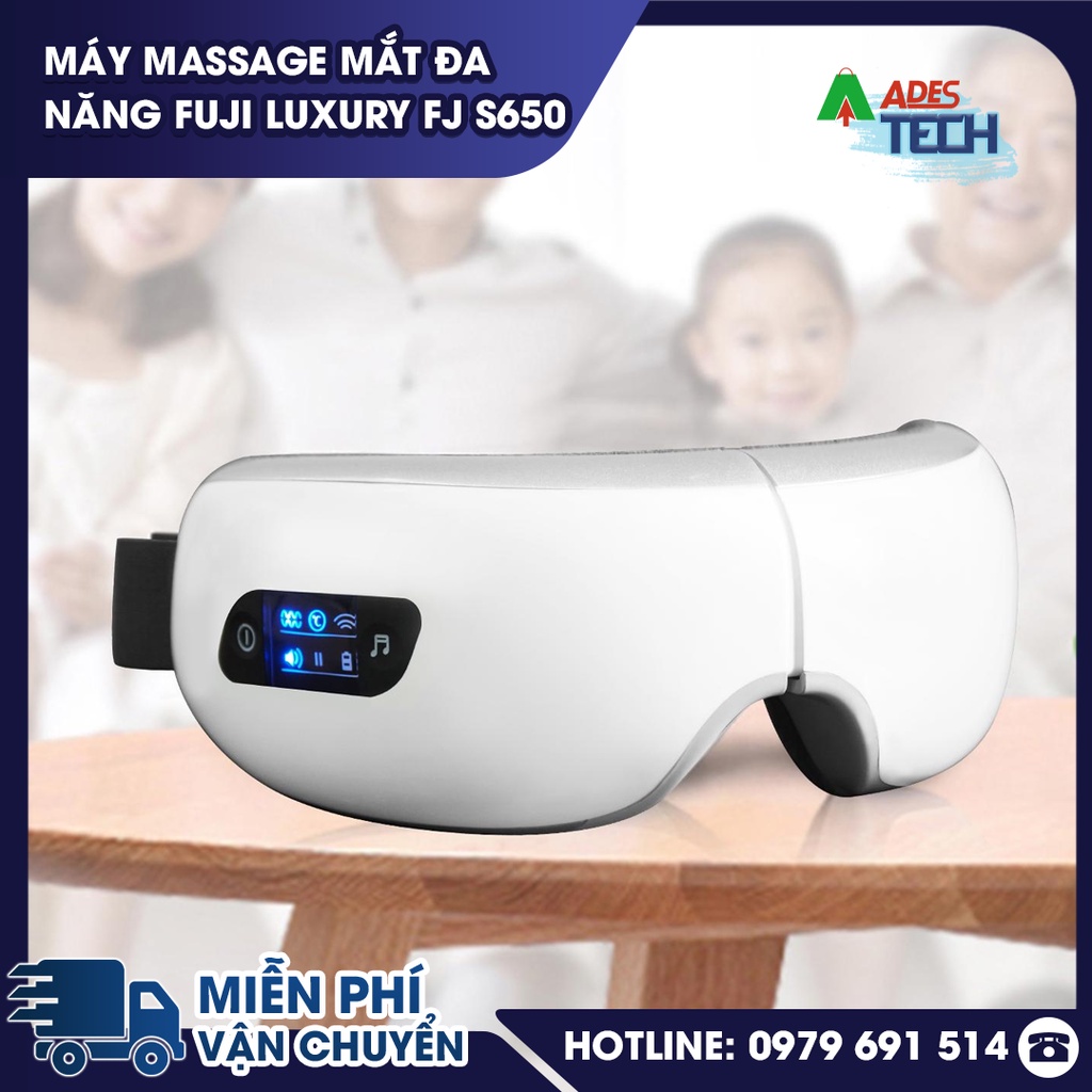 Máy Massage Mắt Đa Năng Fuji Luxury FJ S650 - Giảm đau mỏi mắt, quầng thâm, cải thiện thị lực