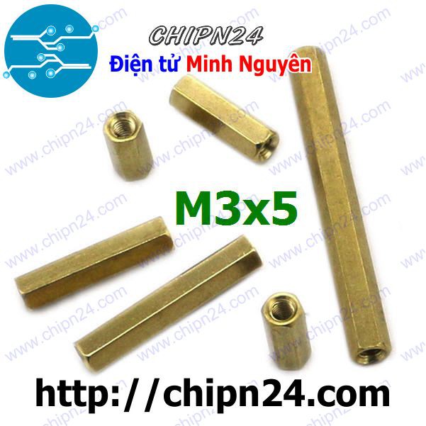 [10 CÁI] Cọc đồng M3x5 (C-C) (Trụ đồng)