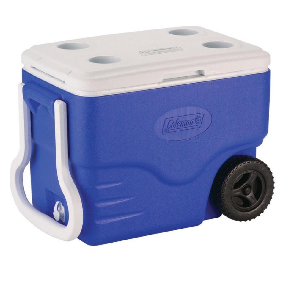 Thùng đá giữ nhiệt Coleman 40 Quart Wheeled 6240A718G - 37.8L - Xanh