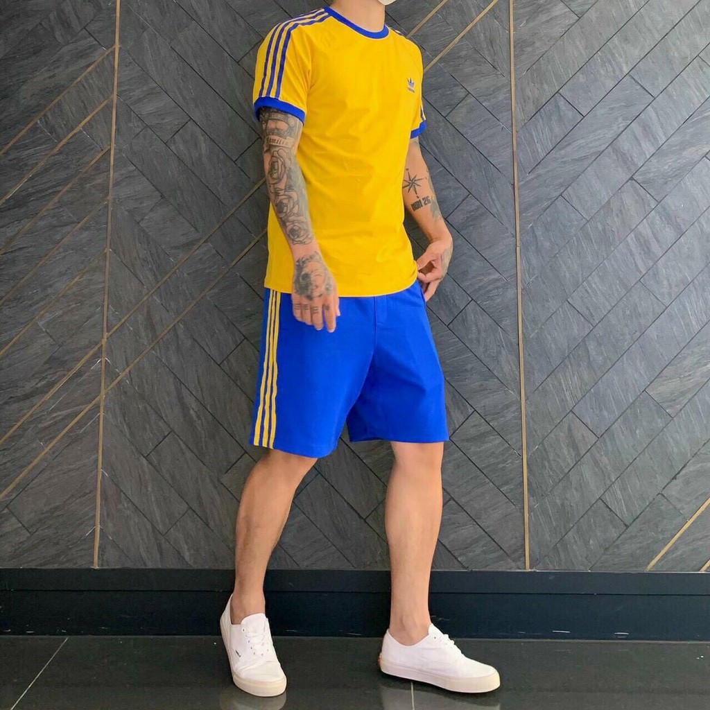 Bộ thể thao aidas nam chất liệu thun lạnh cao cấp[Nhập mã giảm giá 10k] | BigBuy360 - bigbuy360.vn