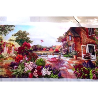 Tranh thêu ruy băng 150x75cm