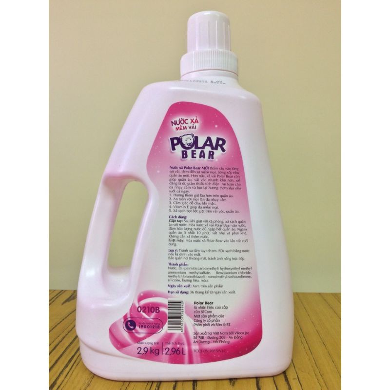 NƯỚC XẢ VẢI POLAR BEAR 2,96 lít
