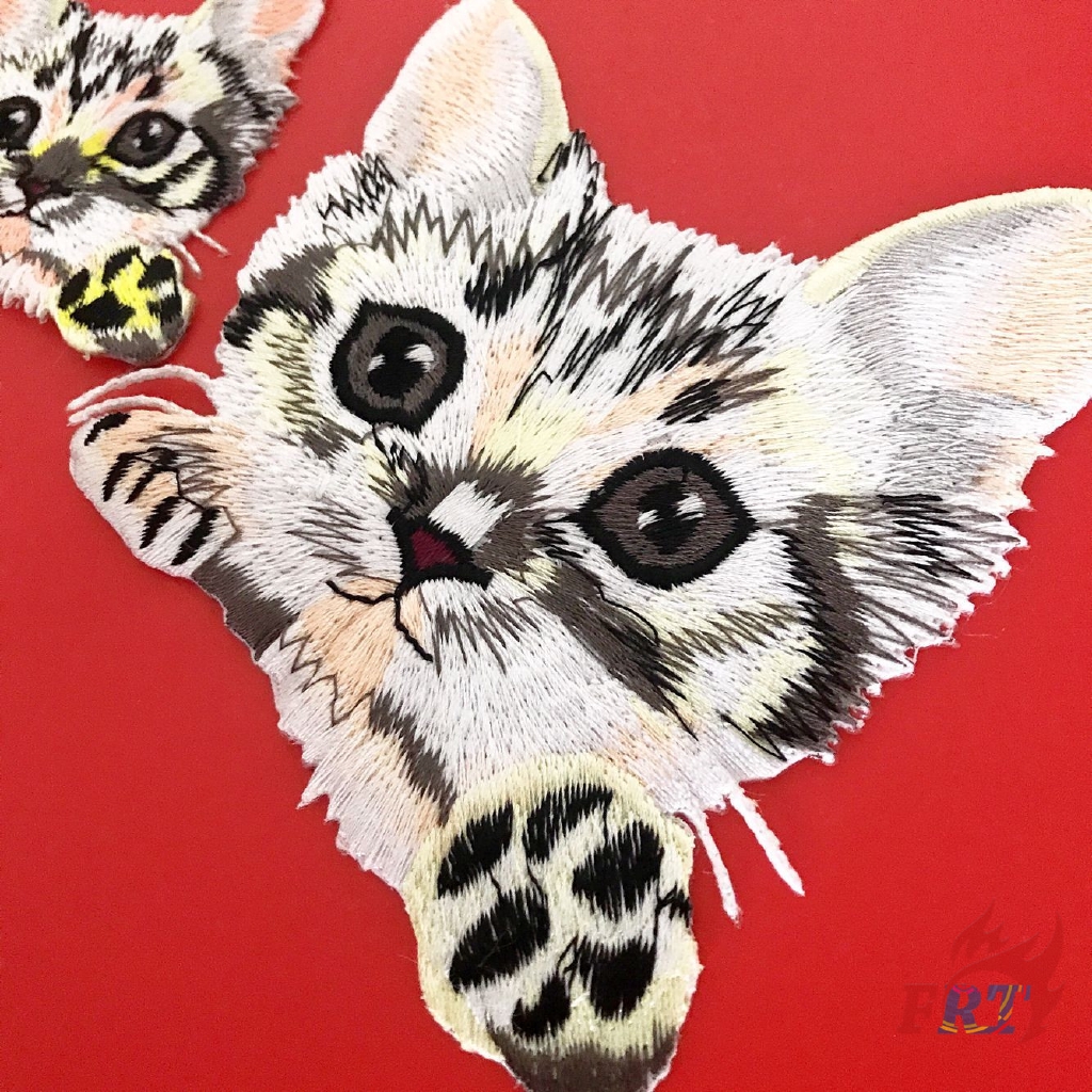 ☸ Animals - Cats S/L Patch ☸ 1Pc Cartoon Diy Sew On Iron On Badge Patches（Cat - Series 07）