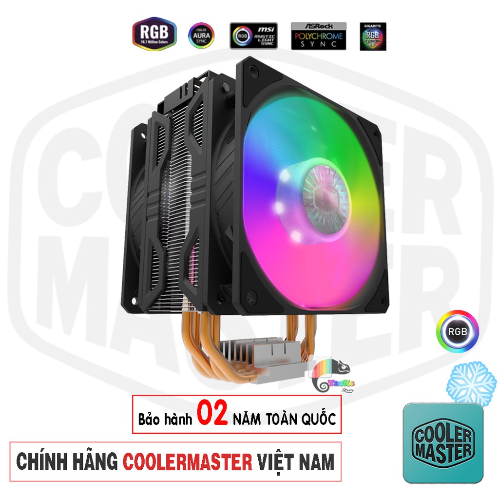 Tản nhiệt khí CPU Cooler Master HYPER 212 ARGB TURBO I Fan CPU CM 212 ARGB LED