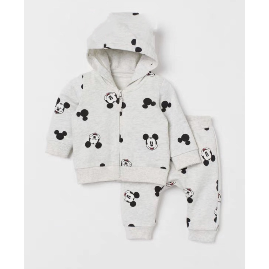 BỘ NỈ DC GHI MICKEY NHỎ CHO BÉ