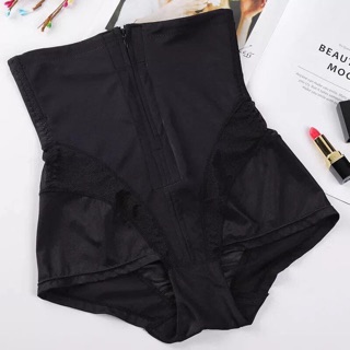 Quần gen nịt bụng định hình kéo khoá lụa