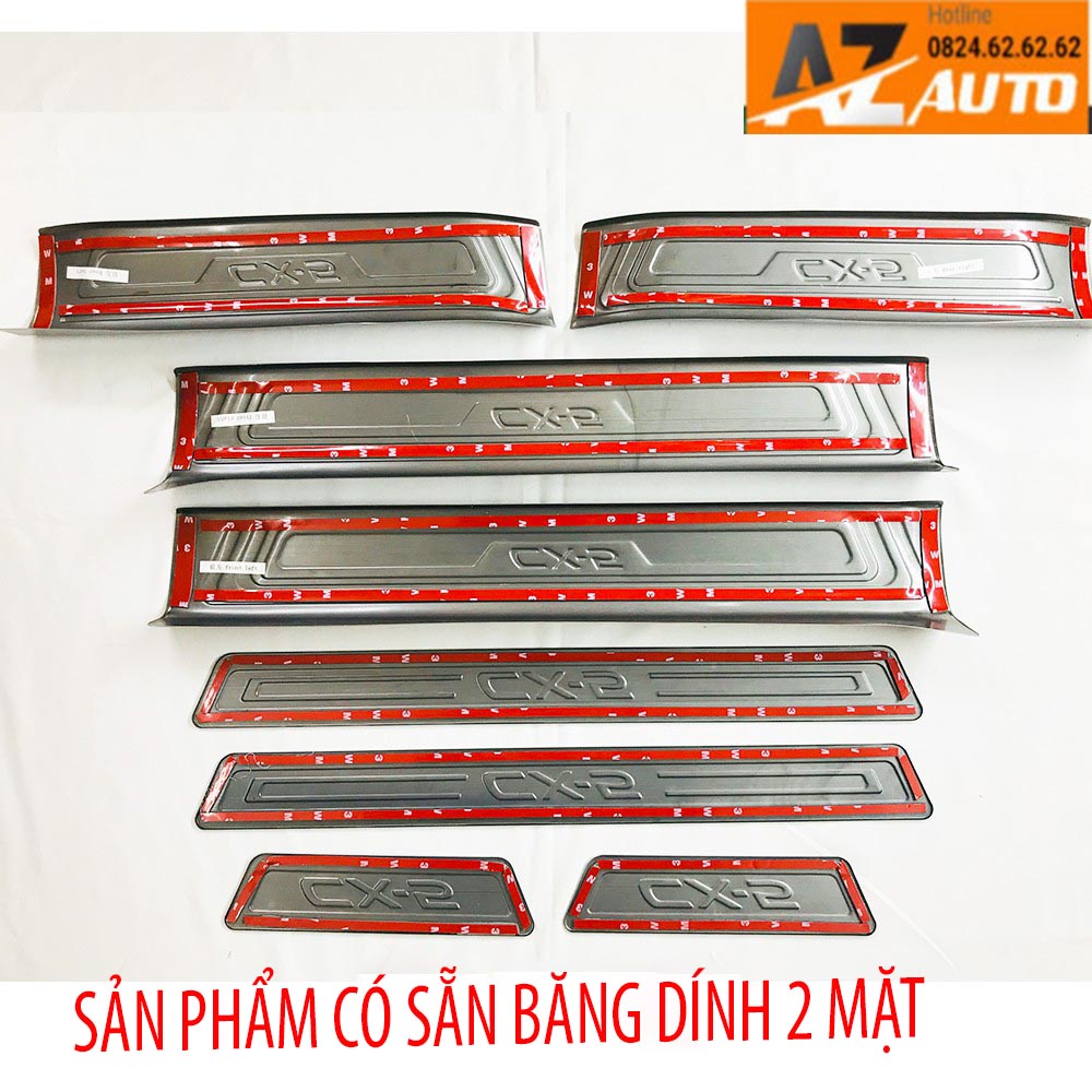 [Mã LIFEAU5SALE giảm 10% đơn 50K] Ốp bậc cửa trong ngoài Cx5 2018-2022 vân cacbon cao cấp - hàng cao cấp