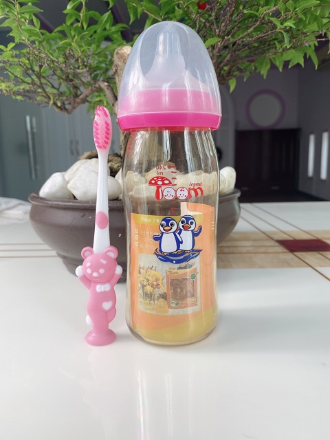 Bình sữa TOOM Nhật Bản 160ml và 240ml (có tăng núm và bàn chải siêu đẹp)