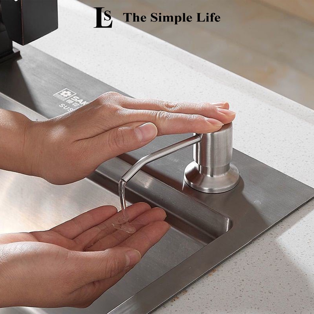 Vòi hút nước rửa chén, vòi hút nước rửa bát tự bơm hút nước rửa chén gắn chậu ống dẫn dài 1,2m Inox 304 [CHÍNH HÃNG]