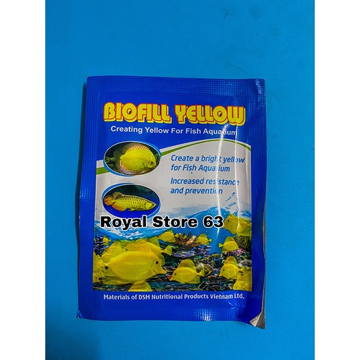 Biofill Yellow An Lộc Phát tăng màu vàng cho cá cảnh gói 10g