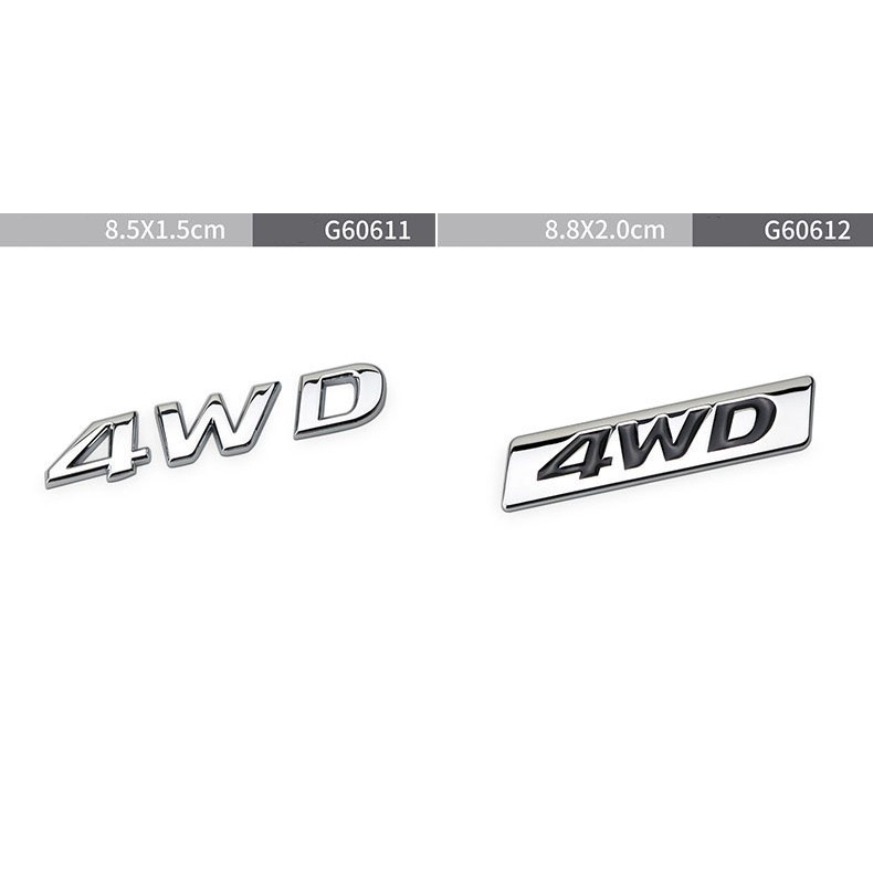 Tem Decal Logo 4wd Dán Xe ô Tô MS-110