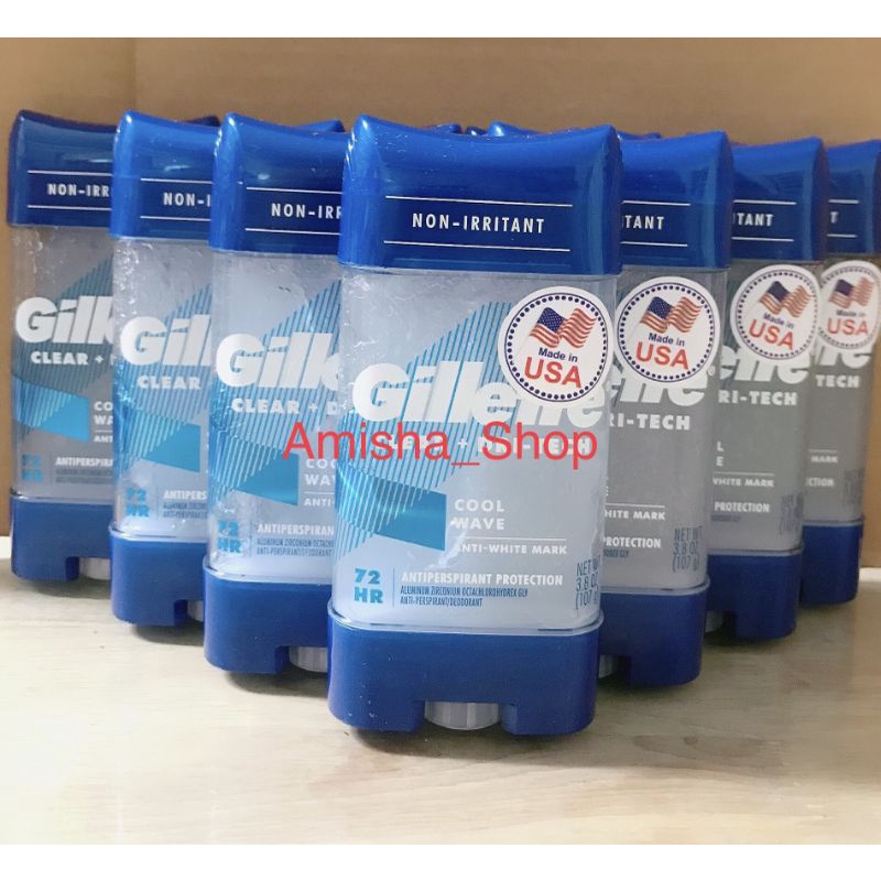 Lăn khử mùi Gillette Cool Wave 107g của Mỹ