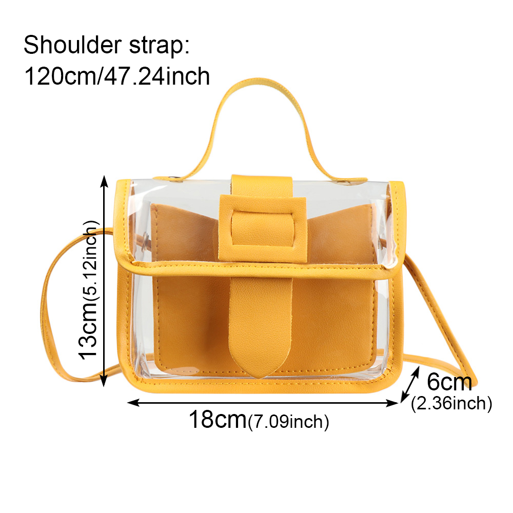 túi đeo vai dành cho nữ Đeo Chéo Nhựa Pvc Màu Sắc Ngọt Ngào Thời Trang Cho Nữ