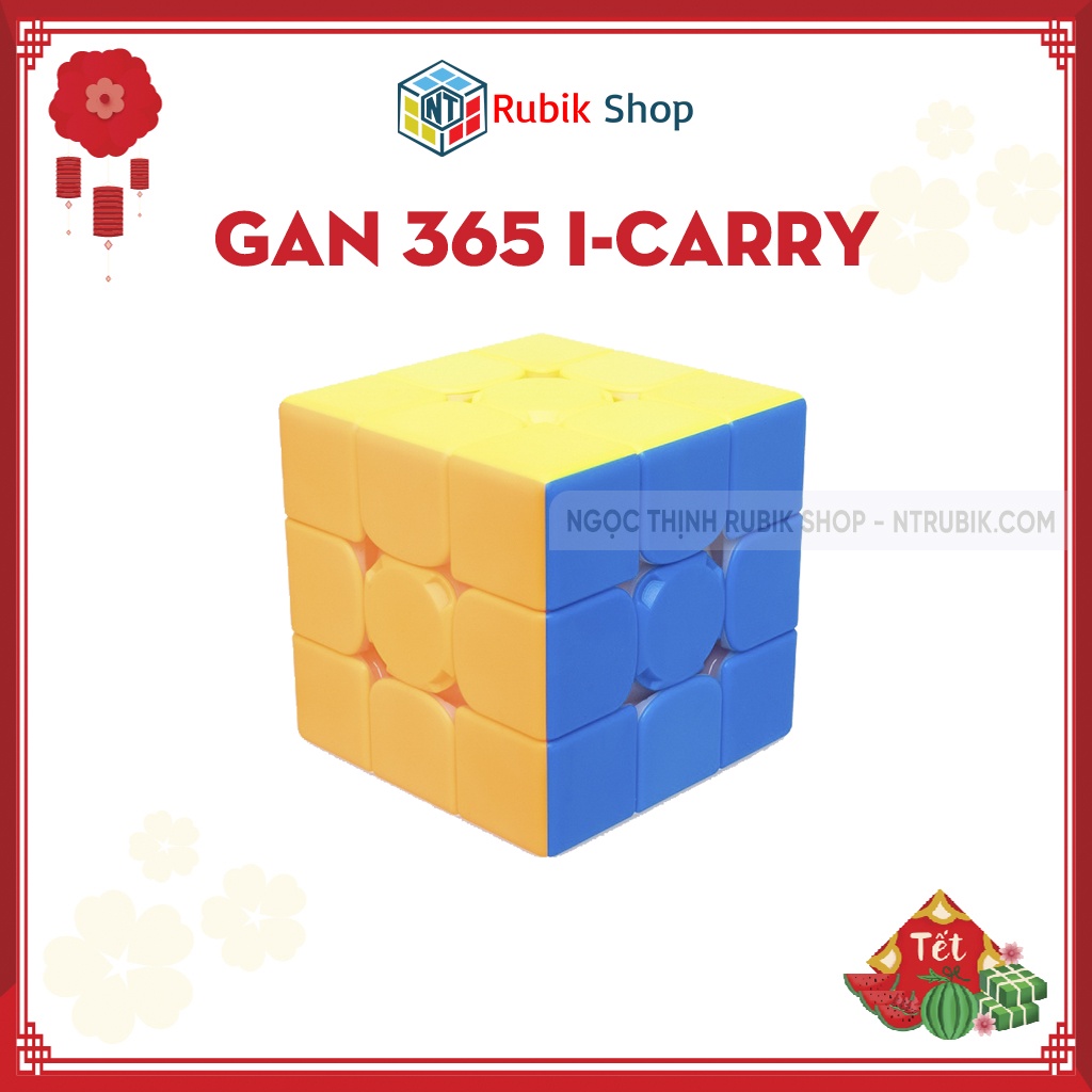 [Rubik Thông Minh] Rubik Gan i Carry kết nối với điện thoại Stickerless (Có Nam Châm) - Hộp Mới