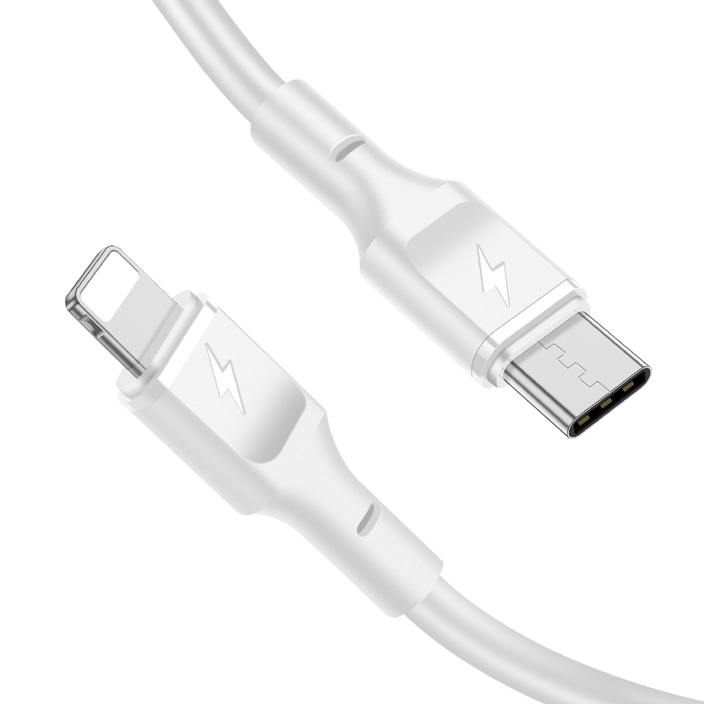 Cáp sạc nhanh USB type-C sang Lightning 1m 2.4A 5V 12W cho iPhone 7 8 XS XR 11MaxPro