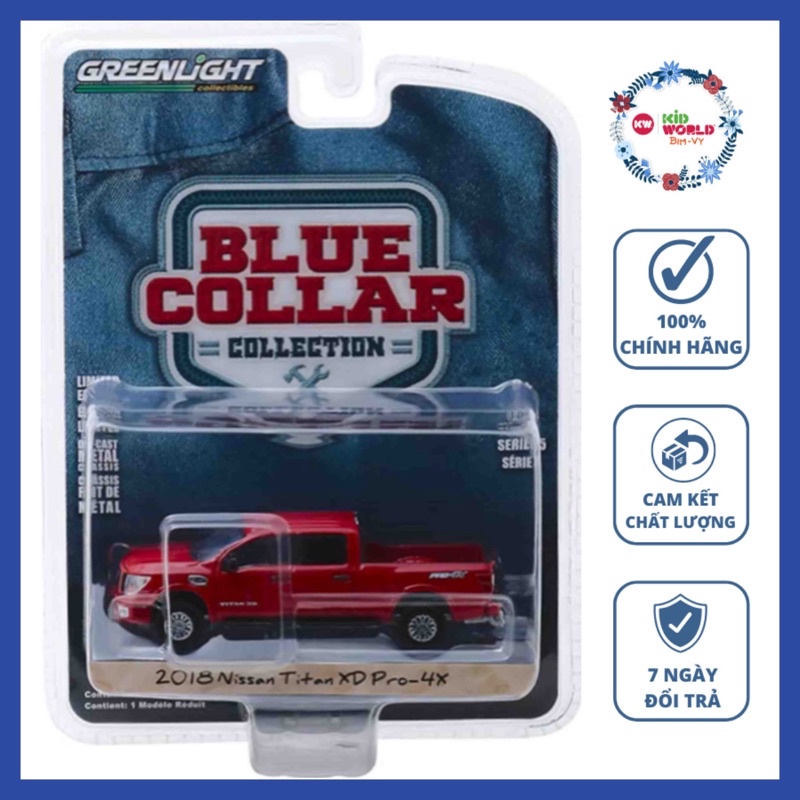 Xe mô hình GreenLight Blue Collar Collection Series 5 Bán tải 2018 Nissan Titan XD Pro-4X 35120-F.
