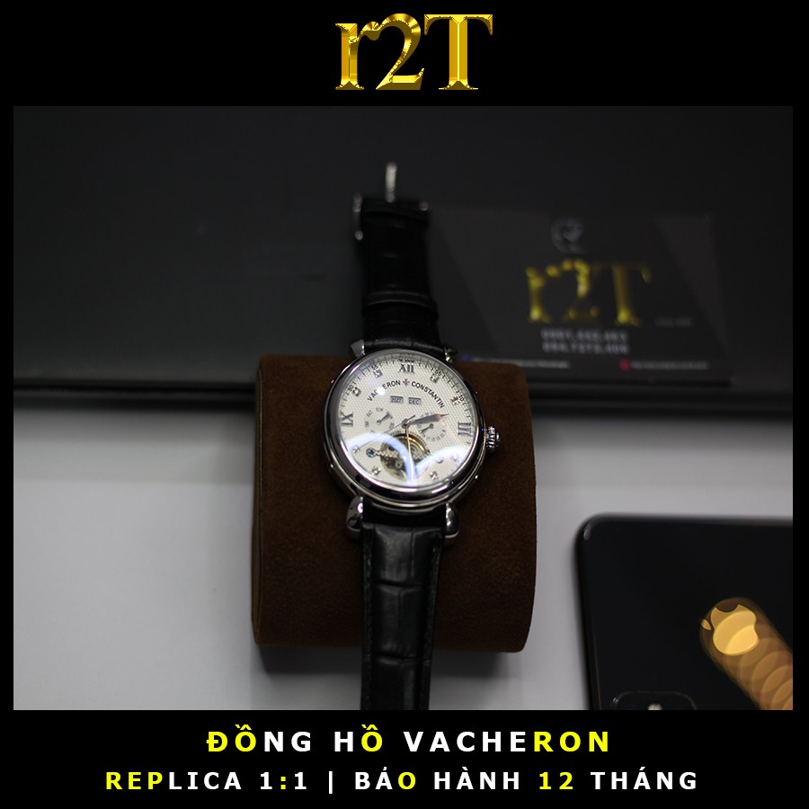 Đồng Hồ Cơ Nam Vacheron Cao Cấp - Đồng Hồ Automatic Dây Da Nam Chính Hãng