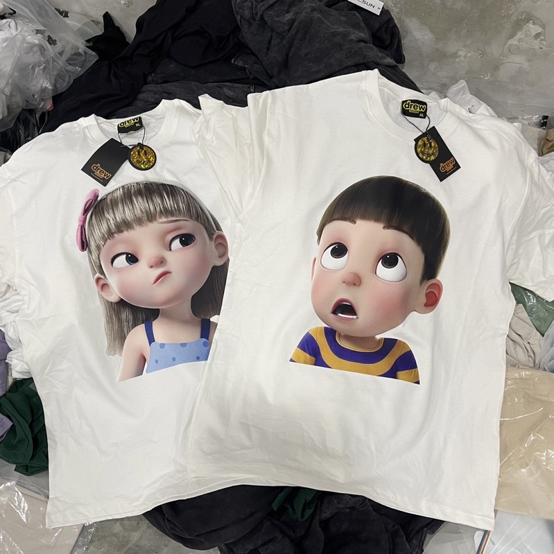 ÁO THUN TAY LỠ COTTON BOY &amp; GIRL FORM UNISEX NAM NỮ (kèm ảnh thật)