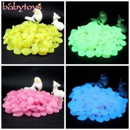 Bịch 100 viên đá cuội phát sáng trang trí bể cá