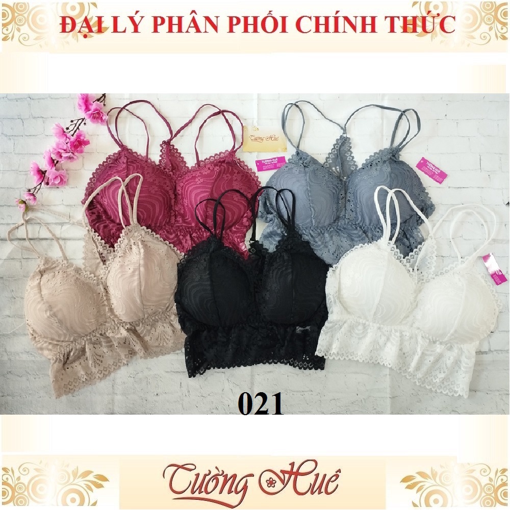Áo bra 2 dây mảnh ren 021 cúp tam giác cỡ lớn.