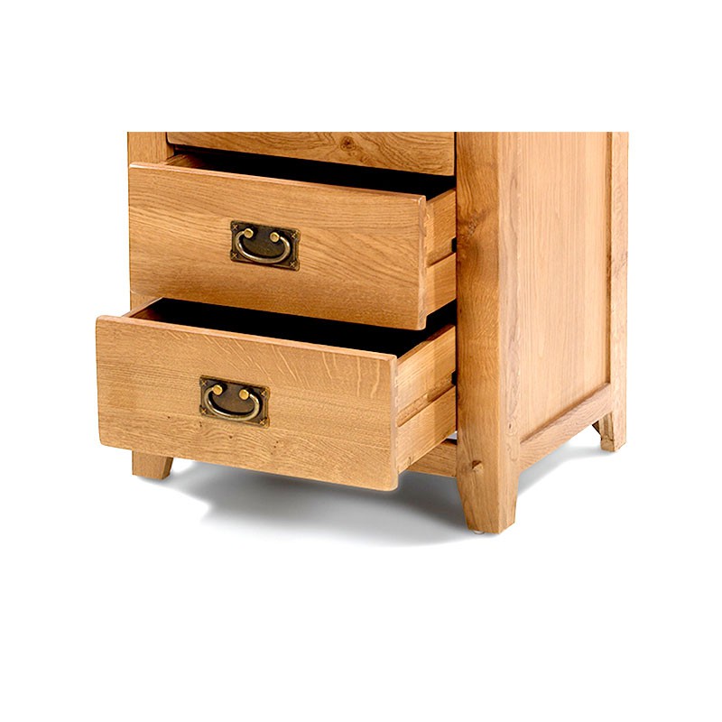Tủ 5 ngăn kéo IBIE Rustic gỗ sồi màu tự nhiên đựng quần áo, đồ dùng