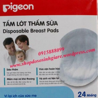 [Free ship 99k giao tại HN + HCM]Hộp 24 miếng Lót thấm sữa Pigeon